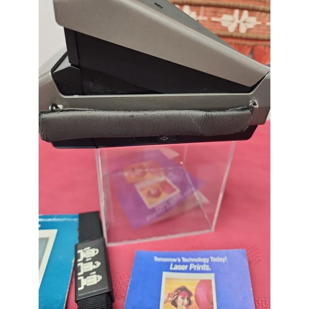 Vintage Polaroid Spectra System Camera W Original Paperwork And Strap Untested